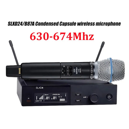 SLXD Wireless Microphone System – 500/600/800MHz 4-Pin Headset with KSM8/Beta58, Professional Audio for Stage & Karaoke