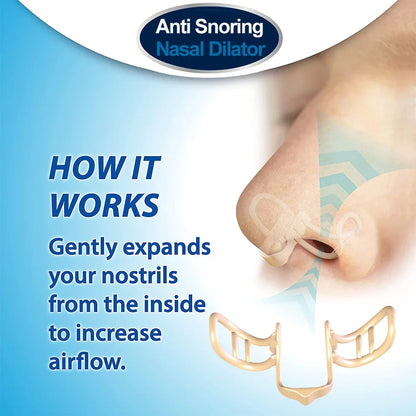 Silicone Nose Dilator Clip – Anti-Snoring Device for Easy Breathing & Improved Sleep