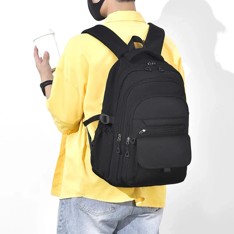 Multi-Layer Waterproof Oxford Backpack - Large Capacity, Stylish Commuter and Student Bag for Out-of-Town Travel