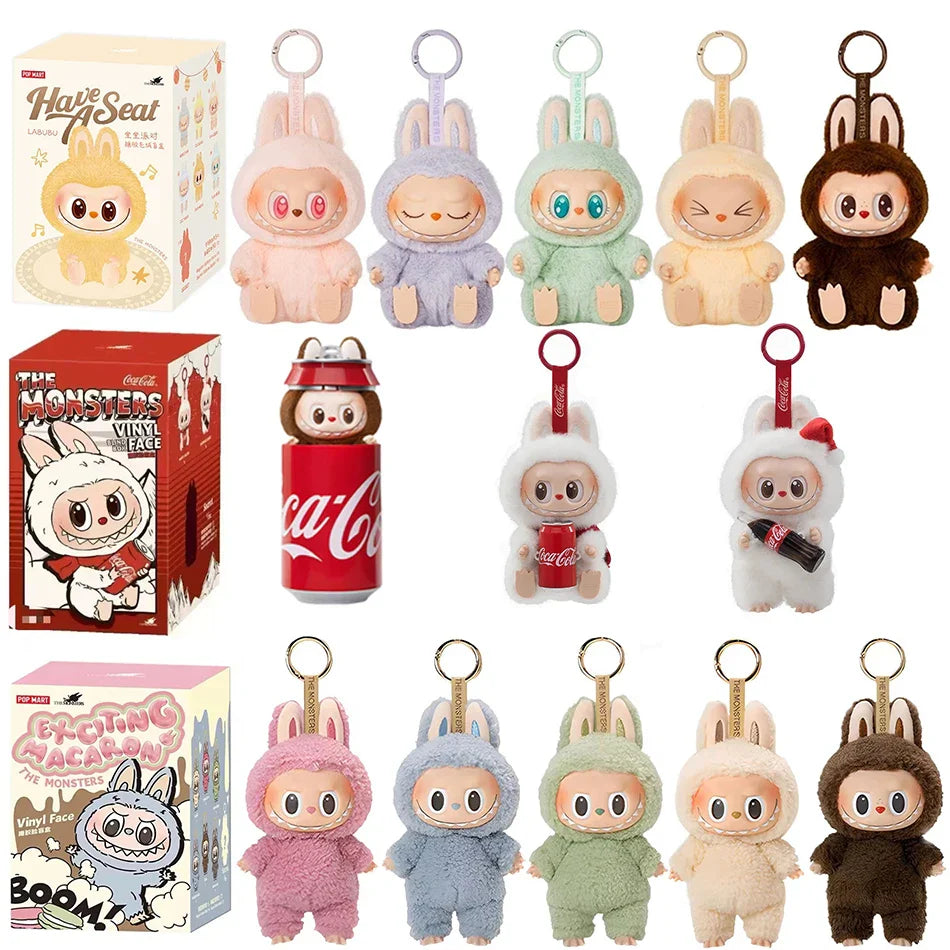 High-Quality Cute Labubu The Monsters Box Toy – Cardiac Macarone Kawaii Figure Model Bag, 1:1 Replica Gift