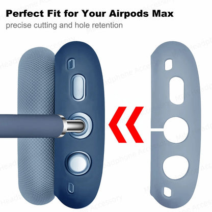 Silicone Protective Case for AirPods Max 2024 – Ear Protection Earmuff Cover for Headphones