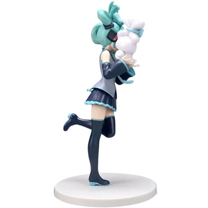 20CM Anime Hatsune Miku x Cinnamoroll Figure – Collectible Decorative Model, Kawaii Gift for Kids