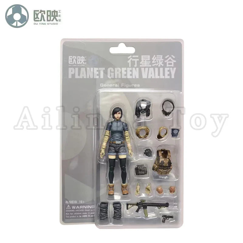 Ou Ying Studio 1/18 Planet Green Valley PGV 3.75" EFSA Female Action Figure — Anime Model Collectible