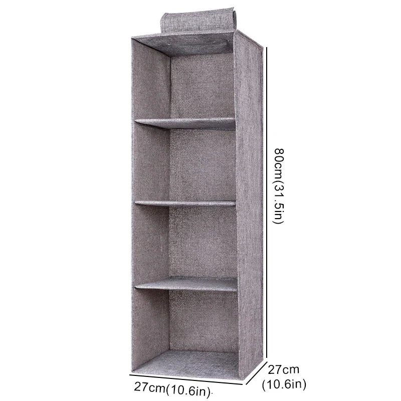 Hanging Cabinet Organizer for Underwear and Closet Storage — Wardrobe Rack Shelf Drawer Box