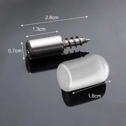 50/5Set Cross Self-Tapping Screws with Rubber Sleeve : Ideal for Laminate Support, Wardrobe, Cabinet, and Glass Partition Nails