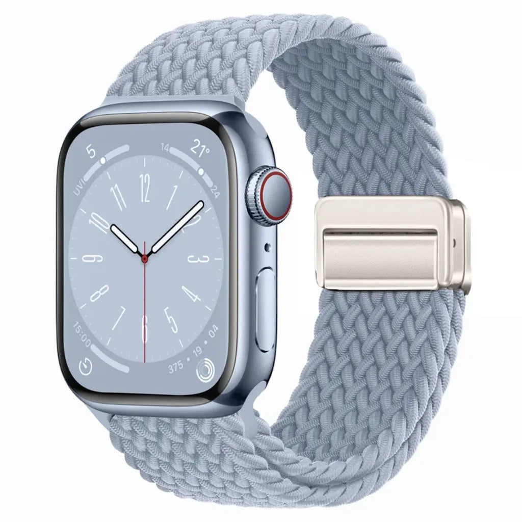 Nylon Braided Apple Watch Band - Durable Replacement Strap for Series 10/9/8/7/6/5/3 SE Ultra 49mm to 38mm