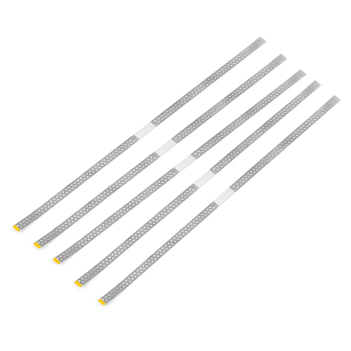 AZDENT Dental Diamond Polishing Strips – 5pc Stainless Steel Orthodontic IPR Fine & Medium Polish