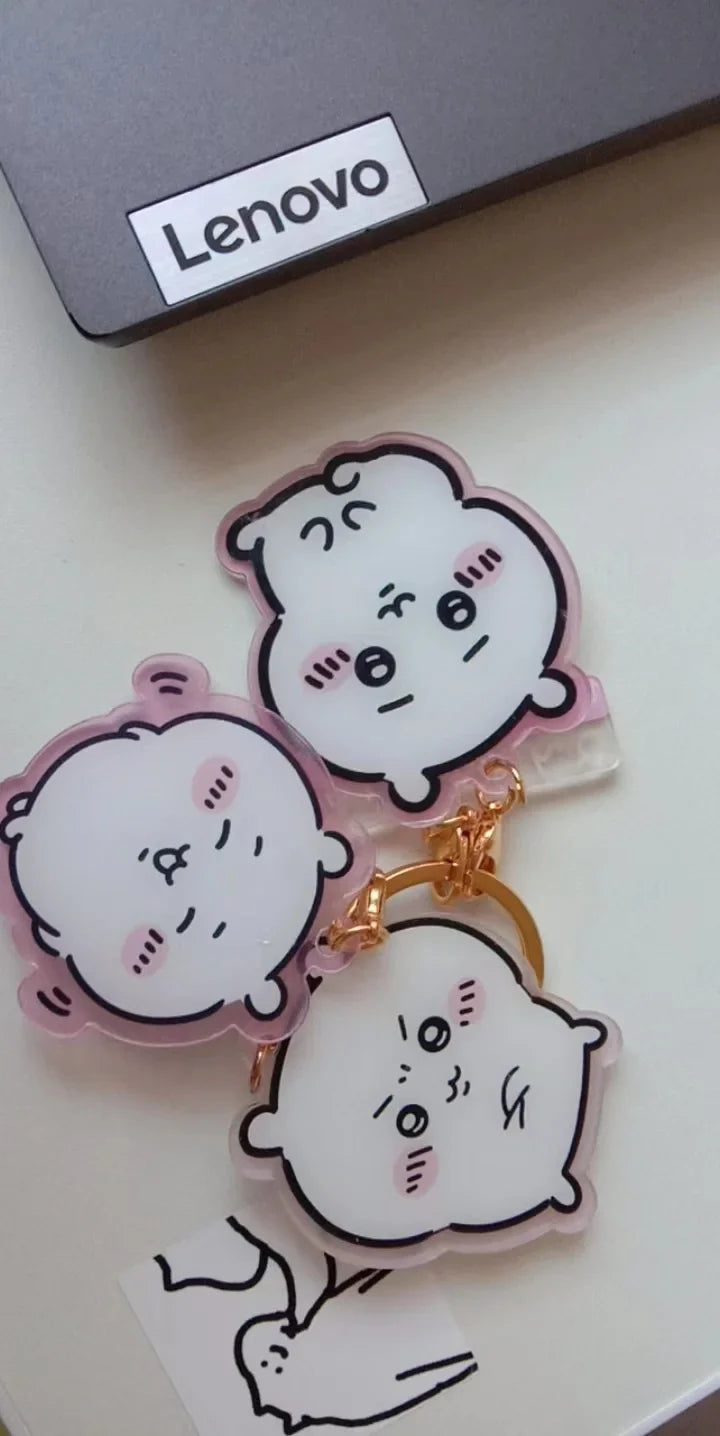 Chiikawa Hachiware USAGI Momoka Acrylic Keychain – Cute Cartoon Pendant for Bags & Gifts