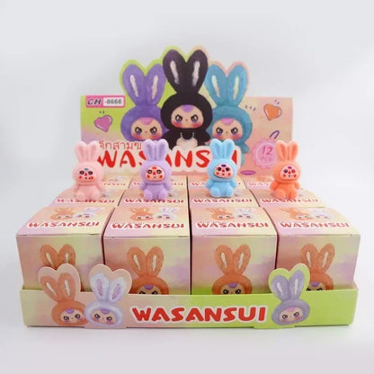 12-Pack Cartoon Kawaii Plush Blind Box Mini Dolls – Cute Trendy Desktop Accessories & Toys
