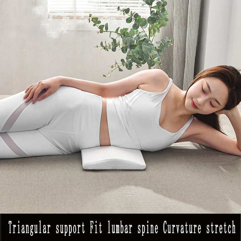 Memory Foam Lumbar Pillow for Pregnant Women — Orthopedic Triangle Waist & Back Support Cushion with Slow-Rebound Comfort and Pain Relief