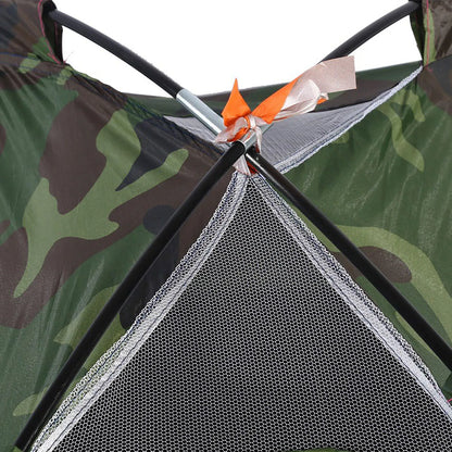 One Person Outdoor Camping Tent – Camouflage Waterproof UV Protection Hiking Shelter