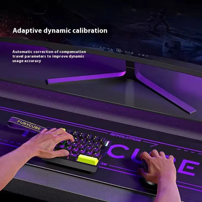 FURYCUBE M30HE Mechanical Gaming Keyboard - Magnetic Switch, 8K Polling, 0.1ms Rapid Trigger, RGB & Hot-Swap Design