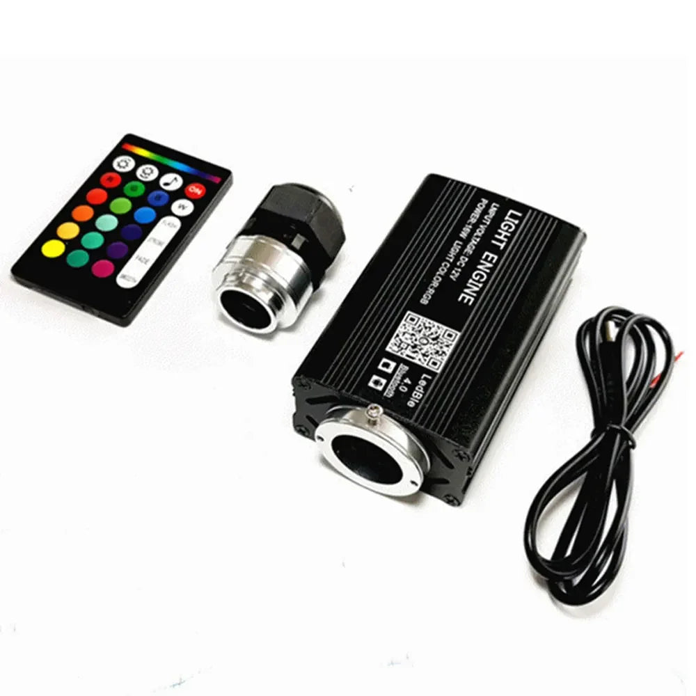 12W RGBW Starry Sky Car Ceiling Light - Fiber Optic APP Control Interior Atmosphere Light for Car & Home Decor