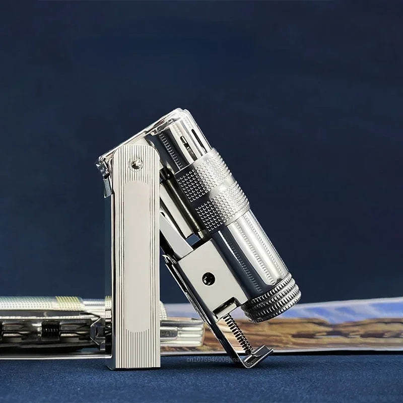 IMCO Aiku 6700 Metal Lighter – Austrian Retro Trench Design, Windproof Kerosene Lighter for Men’s Smoking Gift