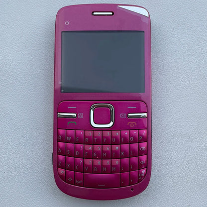 C3-00 Unlocked Mobile Phone - 2.4" GSM 2G QWERTY Keyboard Cellphone with 2MP Camera