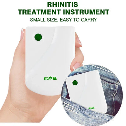BioNase Laser Therapy for Rhinitis & Sinusitis – Low Frequency Pulse Nose Massage for Hay Fever & Runny Nose Treatment