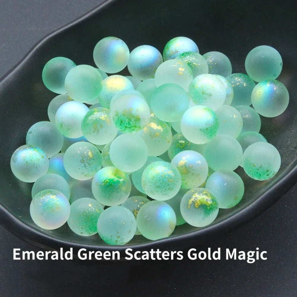 10PCS Starry Glass Marbles - Decorative Marble Set For Aquarium, Garden Pathway, Bonsai & Fun Games Accessories