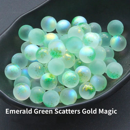 10PCS Starry Glass Marbles - Decorative Marble Set For Aquarium, Garden Pathway, Bonsai & Fun Games Accessories