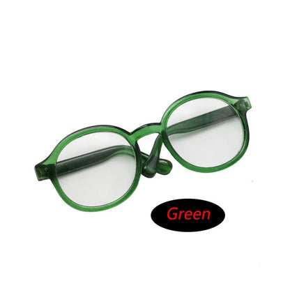 6.5cm & 9cm Transparent Plastic Glasses – Sunglasses for 1/8, 1/6, 1/3, 1/4 BJD Dolls, Labubu, MSD, SD, EXO Plush