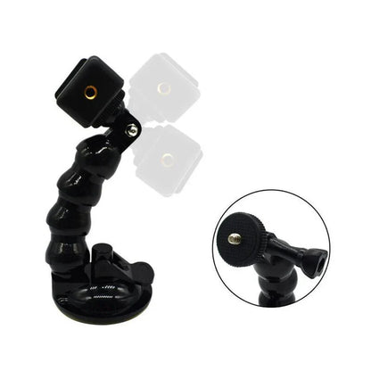 Suction Cup Car Mount with Tripod Adapter — Phone & GoPro Holder for Action Cameras