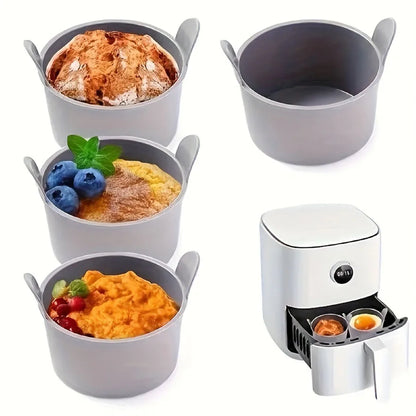Air Fryer Silicone Egg Poacher Cups – 1pc/4pcs Non-Stick Egg Cooker Mold