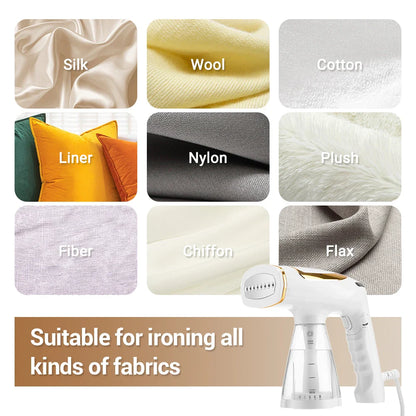 Portable Handheld Foldable Steam Iron - Travel Garment Steamer & Ironing Machine