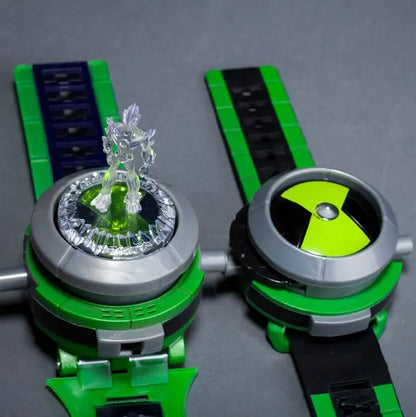 Ben10 Omnitrix Watch – Kids Action Figure Toy Watch with Ben 10 Figurines, Cartoon Children’s Watch for Christmas Gifts