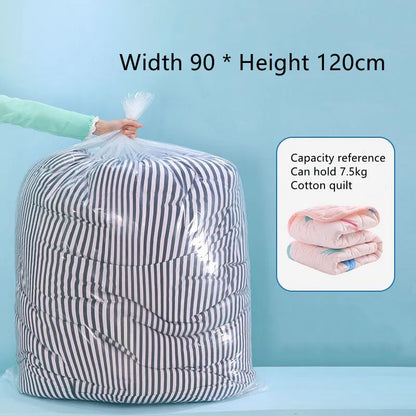 Quilt Storage Bag — Large Transparent Dustproof & Moisture-Proof Organizer for Clothes, Toys & Moving