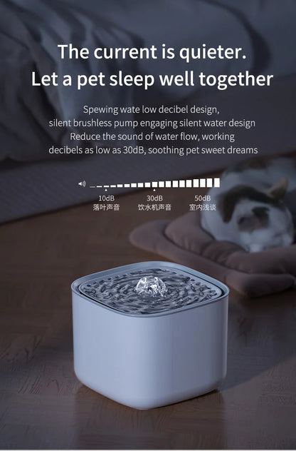 3L USB Cat Water Fountain – Automatic Filtered Water Dispenser for Cats