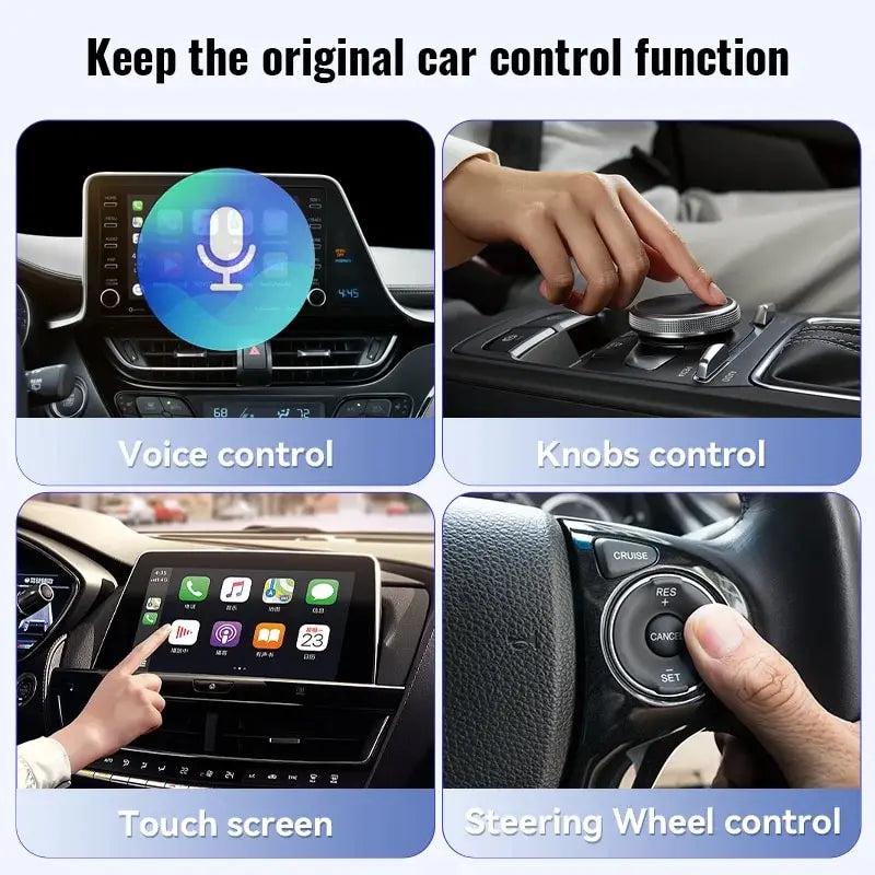 XUDA NEW Wireless Adapter - CarPlay and Android Auto Smart Mini Box, Plug and Play with WiFi Fast Connect, Universal for Nissan