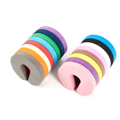 5PCS Safety Foam Door Stopper Locks - Child Protection C Shape Door Clip Finger Guard