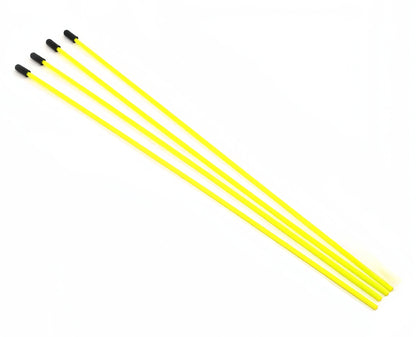 4PCS RC Antenna Protection Tubes — 380mm Plastic Pipe with Caps for 1/5, 1/8, 1/10, 1/14 RC Receivers & Crawler Cars