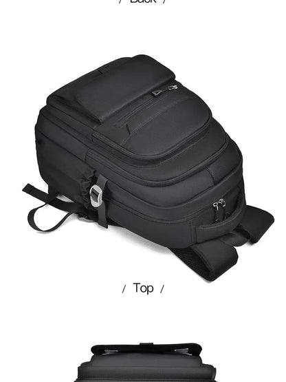 Multi-Layer Waterproof Oxford Backpack - Large Capacity, Stylish Commuter and Student Bag for Out-of-Town Travel