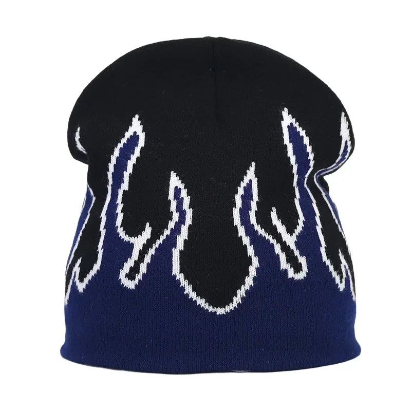 Y2K Letter Knitted Beanie Cap – Unisex Winter Autumn Warm Ski Skullcap, Hip Hop Streetwear Ear Cover Hat for Men & Women