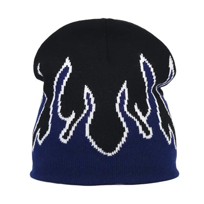Y2K Letter Knitted Beanie Cap – Unisex Winter Autumn Warm Ski Skullcap, Hip Hop Streetwear Ear Cover Hat for Men & Women