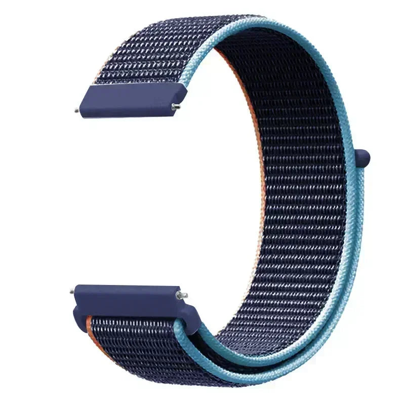 22mm Sport Nylon Loop Watch Band – Breathable Replacement Wristband for NORTH EDGE APACHE-46 Smartwatch, Durable Adjustable Strap