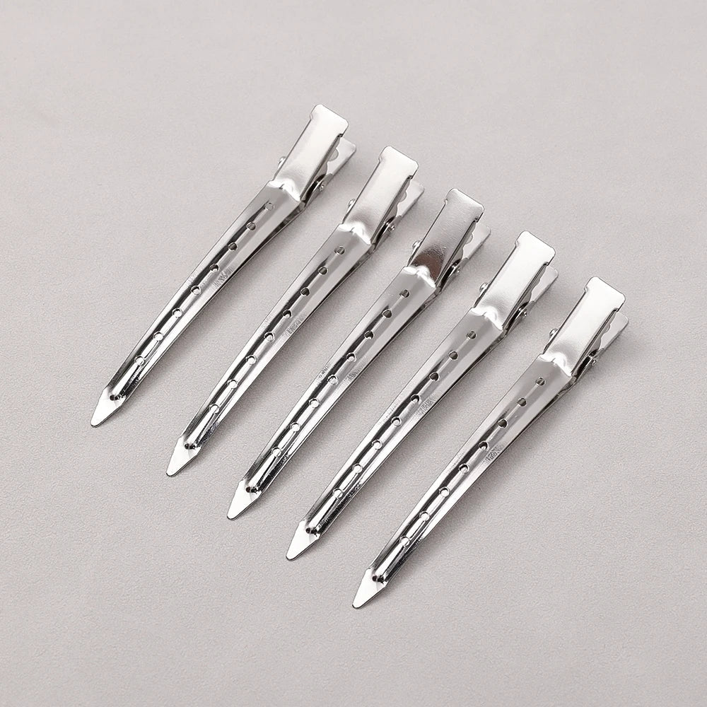 Metal Duckbill Hair Clips for Curly Hair – Hairpin Barrettes, Styling Clamps & Root Barrette Tools