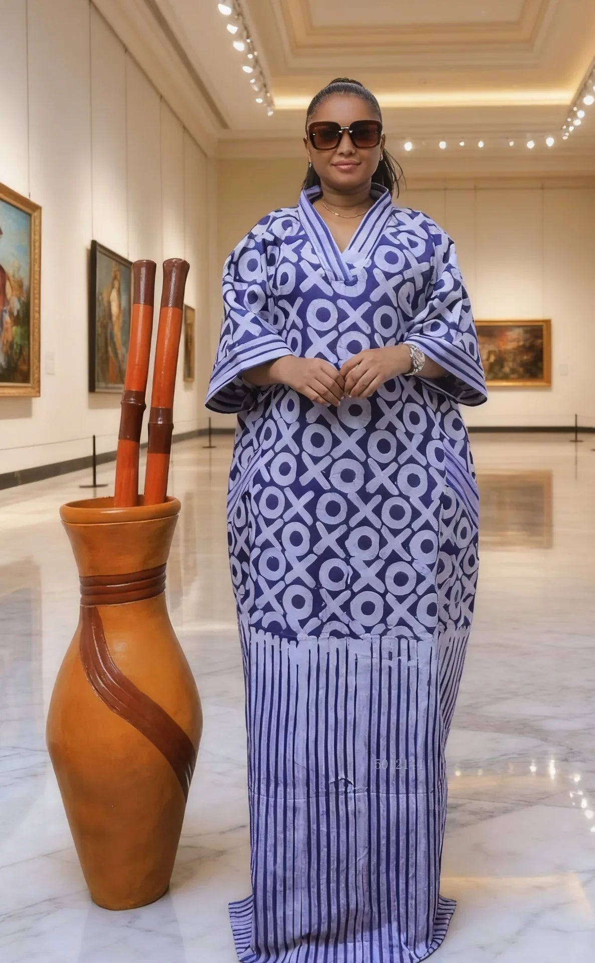 Plus Size African Maxi Dress - Traditional Dashiki Ankara Kaftan Abaya Robe