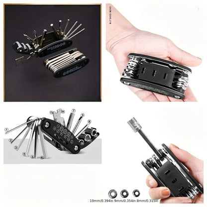 16-in-1 Rotating Socket Wrench Set – Non-Slip Stainless Steel Universal Tool for Home & Car Repair & Maintenance