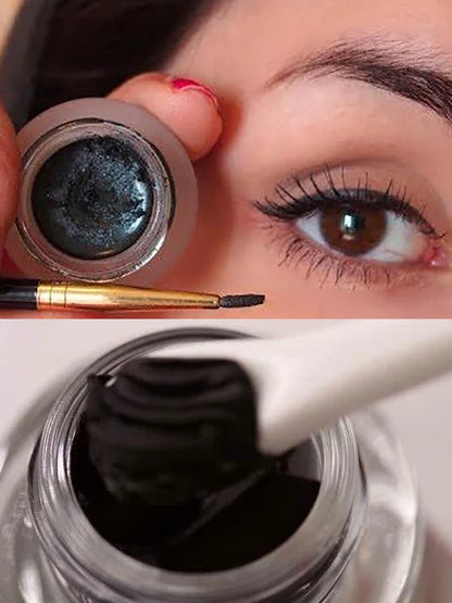 Matte Brown & Black Eyebrow Cream – 3D Natural Tint, Waterproof Gel Wax, Long-Lasting Eyebrow Enhancer