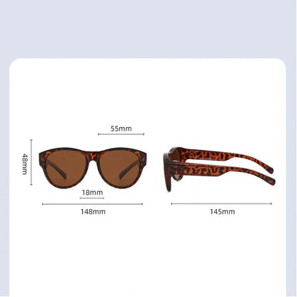 Women’s Polarized Fit-Over Glasses Sunglasses – Lightweight UV Protection Sunglasses