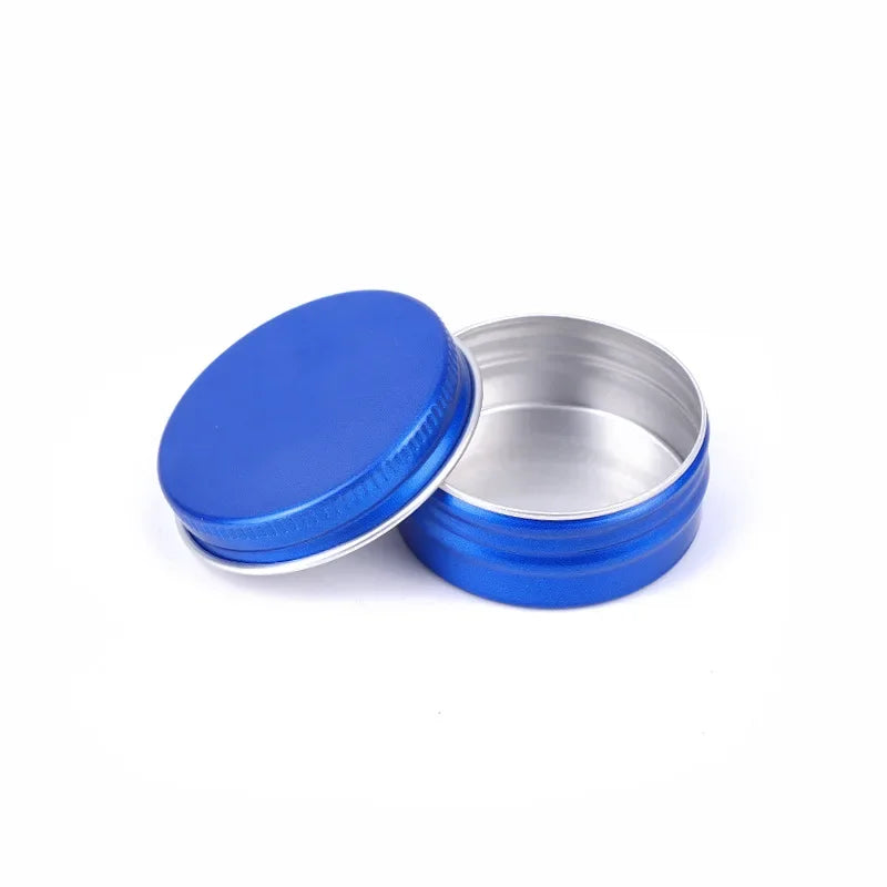 Mini Aluminum Tin Boxes – Round Metal Containers with Lids for Cosmetics, 5g-60g, Multiple Colors