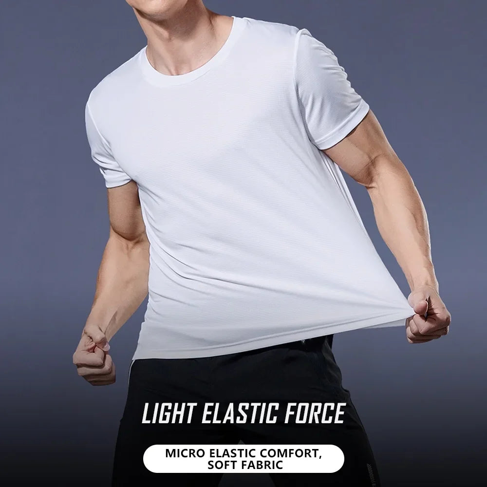 Men's Quick-Dry Sports T-Shirt - Lightweight Moisture-Wicking Short Sleeve Running & Gym Top