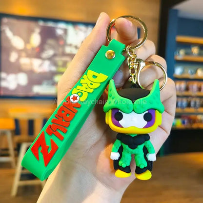 Kawaii Dragon Ball Z Keychain – Super Saiyan Goku, Bulma, Broly, Piccolo & Majin Buu Car Pendant Toy Gift