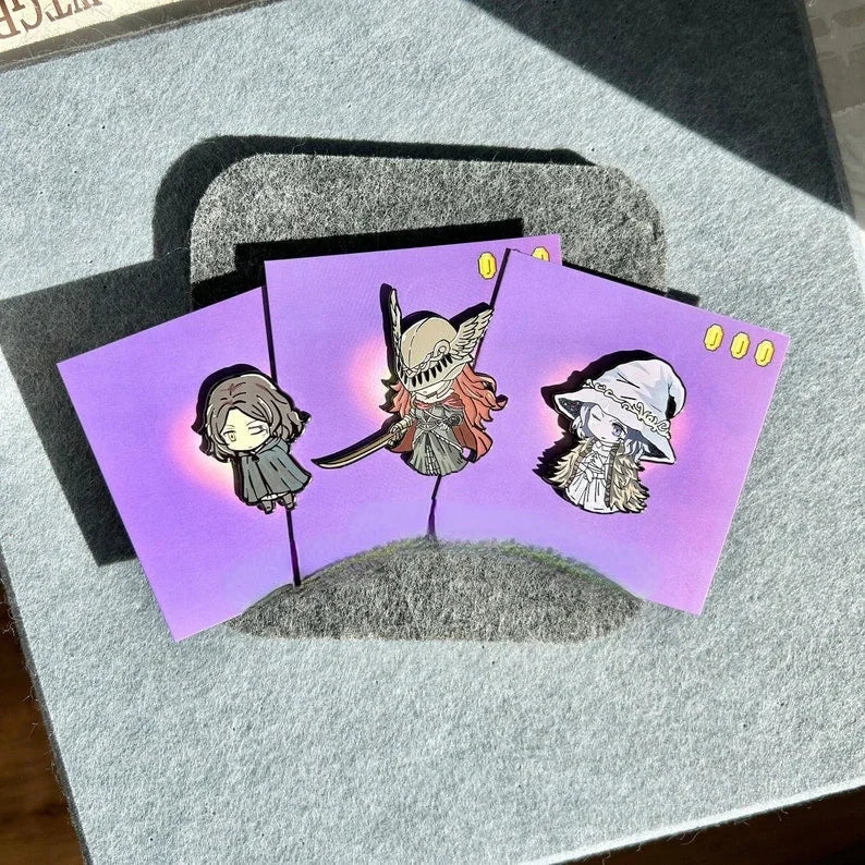 Soul Game Character Enamel Pin — Handmade Gamer Lapel Pin Collection, Video Game Gift