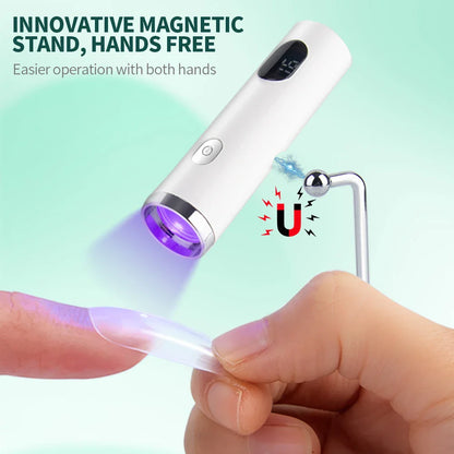 Nailpop UV Light – Handheld Mini Nail Cure Lamp, Portable Rechargeable Nail Dryer for Fast Gel Polish & Glue Curing