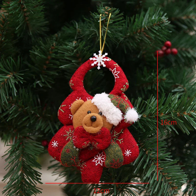 Red Star Christmas Tree Ornament – DIY Xmas Pendant New Year Party Gift Home Decor Noel Navidad