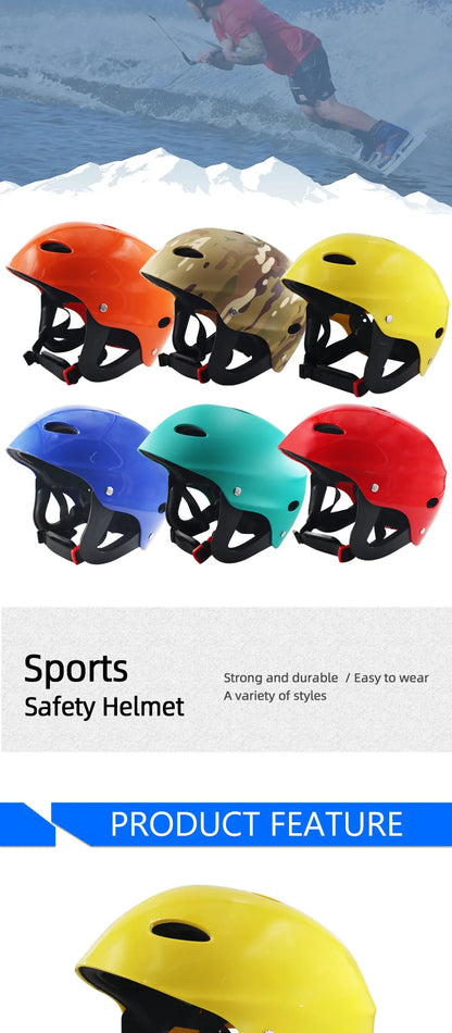 15-Color Certification Water Sport Helmet - Kayak, Rafting, Skateboard, Sailing, Surfing & Drifting Helmet for Water Sports