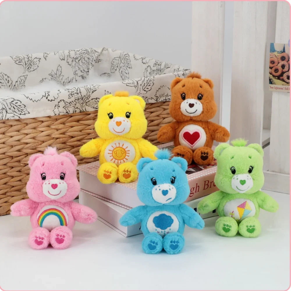 Care Bears Plush Keychain - 15cm Squeaky Bear Pendant for Backpack & Luggage Gift