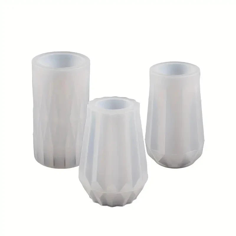 Crafts Planter Vases Silicone Molds - DIY Epoxy Plaster Flower Pot Mould, Resin Silicone Mold